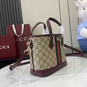 Gucci Ophidia Small Tote Bag Red 22.5x17x11cm - 4
