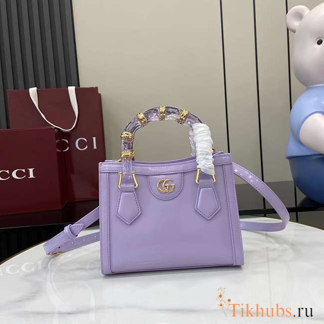Gucci Diana Small Tote Bag Purple 20x16x10cm - 1