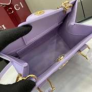 Gucci Diana Small Tote Bag Purple 20x16x10cm - 6