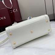 Gucci Diana Small Tote Bag Purple White 20x16x10cm - 5