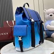 Gucci Chroma Large Backpack Blue 35x46x12cm - 4