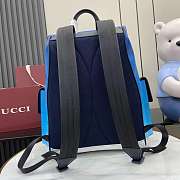 Gucci Chroma Large Backpack Blue 35x46x12cm - 3
