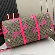 Gucci Medium Duffle Bag Print Beige Pink 44x29x23cm - 3