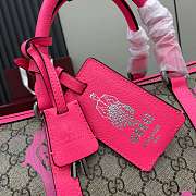 Gucci Medium Duffle Bag Print Beige Pink 44x29x23cm - 2