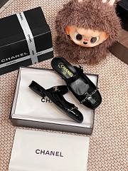 Chanel Black Patent Flat - 5