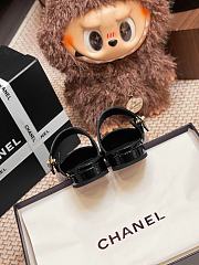Chanel Black Patent Flat - 4