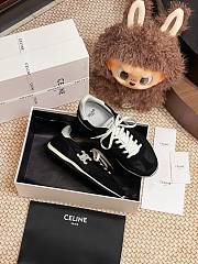 Celine Racer Low Top Sneaker Black Suede - 1