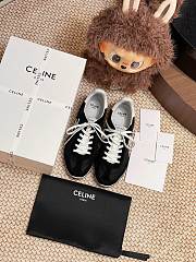 Celine Racer Low Top Sneaker Black Suede - 3