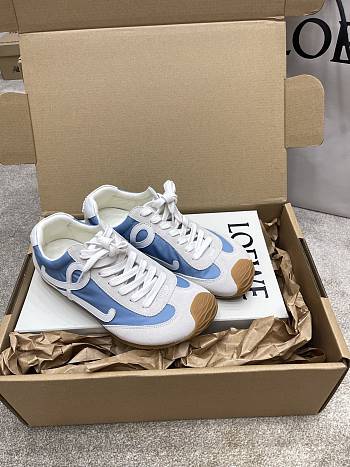 Loewe Ballet Runner 2.0 Nylon Calfskin White Blue Sneaker