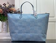 Louis Vuitton LV Nevereverfull Denim Blue Bag 60x38x23cm - 6