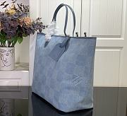 Louis Vuitton LV Nevereverfull Denim Blue Bag 60x38x23cm - 3