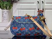 Louis Vuitton LV x TM Sunset Cherry Denim 27x18x3cm - 3