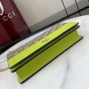 Gucci GG Marmont Wallet On Chain Beige Green 20x12.5x4cm - 4