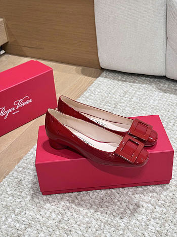Roger Vivier Red Patent Pump