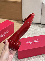 Roger Vivier Red Patent Pump - 5