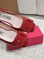 Roger Vivier Red Patent Pump - 4