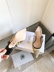 Dior J'Adior Slingback Pump Heel Yellow Beige 9.5cm - 5