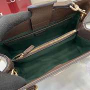 Gucci Ophidia Small Tote Bag Beige Brown 25.5x18x10.5cm - 5
