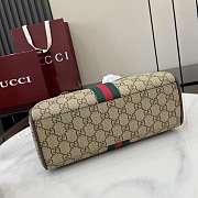 Gucci Ophidia Small Tote Bag Beige Brown 25.5x18x10.5cm - 2