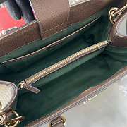 Gucci Ophidia Medium Tote Bag Beige Brown 33.5x25x14cm - 5