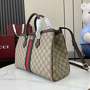 Gucci Ophidia Medium Tote Bag Beige Brown 33.5x25x14cm - 4