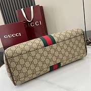 Gucci Ophidia Medium Tote Bag Beige Brown 33.5x25x14cm - 2