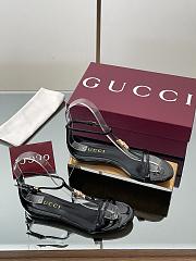 Gucci Women's Thong Sandal with Bamboo Black - 1