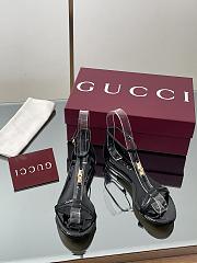 Gucci Women's Thong Sandal with Bamboo Black - 4