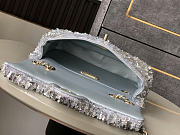 Chanel Flap Bag Silver Sequins 20cm - 6