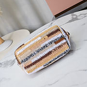 Miu Miu Colour-Block Crochet Shoulder bag 19x25.5x14x10cm - 4