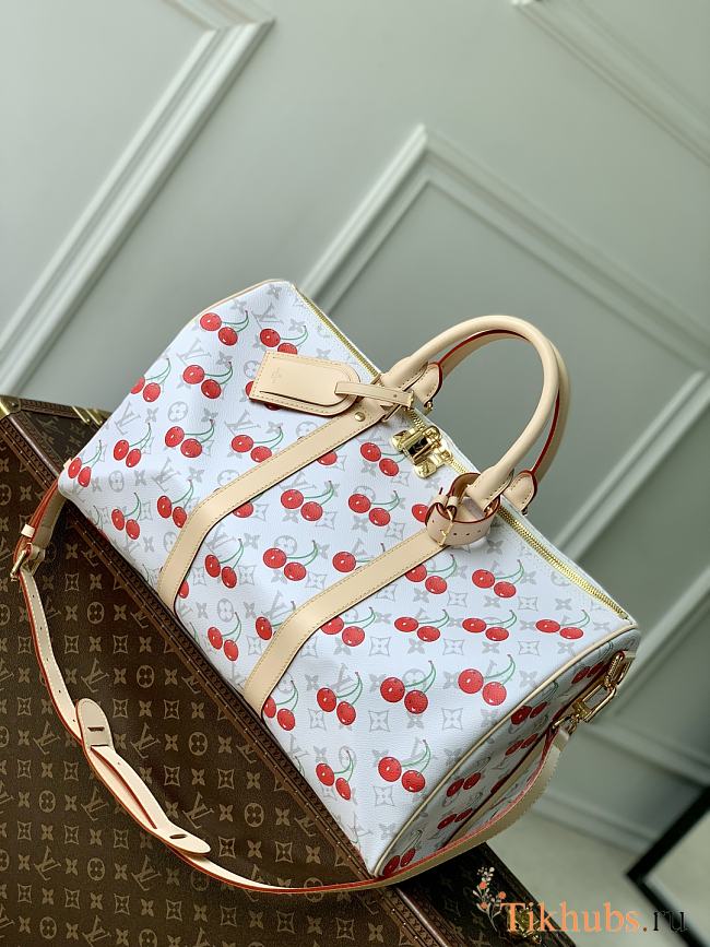 Louis Vuitton LV Keepall 45 Cherry White 45x27x20cm - 1