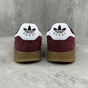 Gucci Adidas Gazelle Red Wine Sneaker - 3