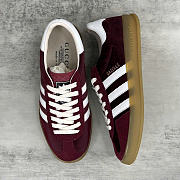 Gucci Adidas Gazelle Red Wine Sneaker - 4
