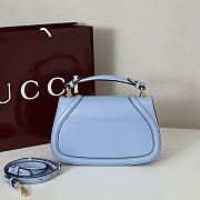 Gucci Blondie Small Top Handle Light Blue Bag 26.5x16.5x8.5cm - 3