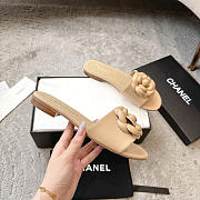 Chanel Camelia Nude Flip-Flops Beige Flesh - 3