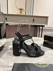 Christian Louboutin Black Sandal Heel 8.5cm - 5