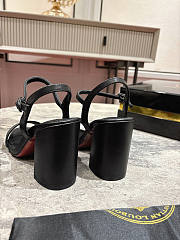 Christian Louboutin Black Sandal Heel 8.5cm - 4
