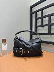 Loewe Small Puzzle Biker Bag Black 24x16.5x10.5cm - 1