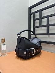 Loewe Small Puzzle Biker Bag Black 24x16.5x10.5cm - 4
