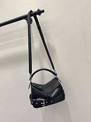Loewe Small Puzzle Biker Bag Black 24x16.5x10.5cm - 2