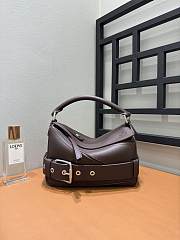 Loewe Small Puzzle Biker Bag Brown 24x16.5x10.5cm - 1