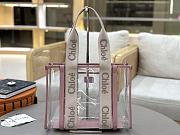 Chloe Woody Tote Bag Jelly & Leather 37x26x12cm - 1