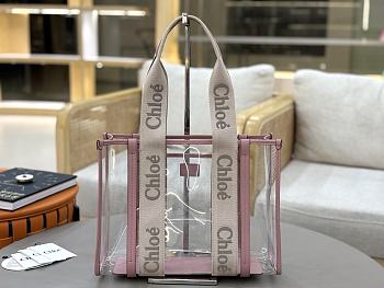 Chloe Woody Tote Bag Jelly & Leather 37x26x12cm
