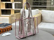 Chloe Woody Tote Bag Jelly & Leather 37x26x12cm - 2