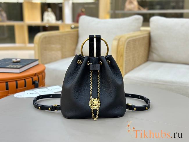 Chloe Small Bracelet Backpack Black 22x22x10.5cm - 1