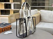 Chloe Woody Tote Bag Jelly & Leather Black 37x26x12cm - 4