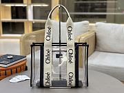 Chloe Woody Tote Bag Jelly & Leather Black 37x26x12cm - 3