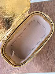 Tory Burch Gold Kira Diamond Vanity Case 17x9.5x8.5cm - 5