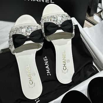 Chanel White Slides 12