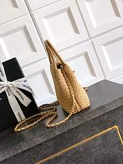 Chanel Mini Kelly Raffia 13x19x7cm - 4
